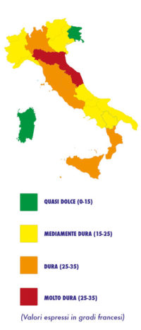 acqua durezza italia acqua durezza italia